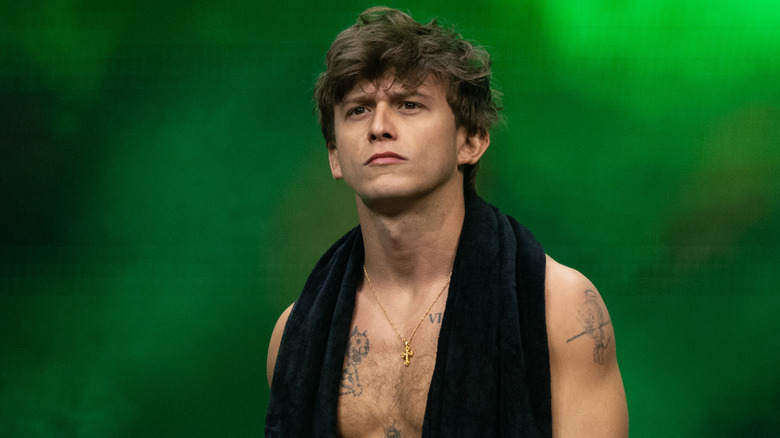 Hook during his AEW entrance