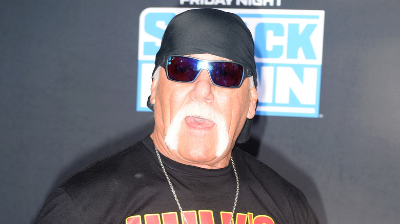 Hulk Hogan poses for a photo