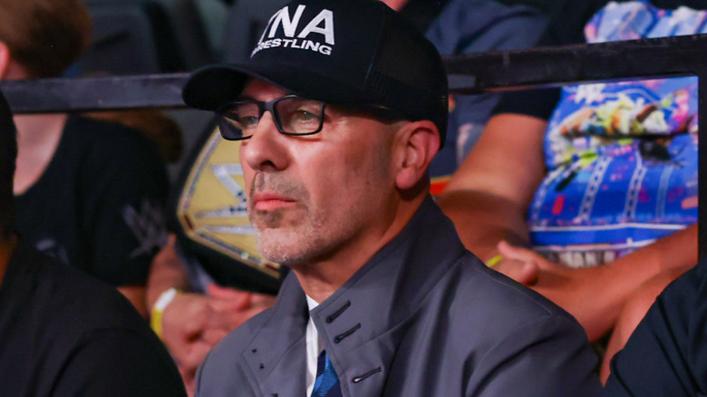 TNA President, Carlos Silva, in the audience during the NXT Great American Bash PLE, 2025.