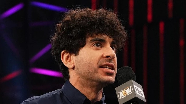 Tony Khan in an AEW ring