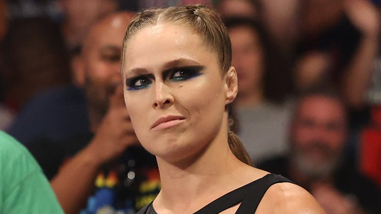 Ronda Rousey smirking