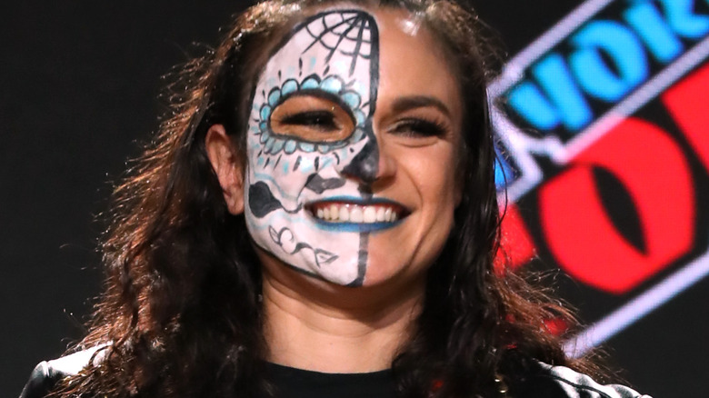 Thunder Rosa smiling