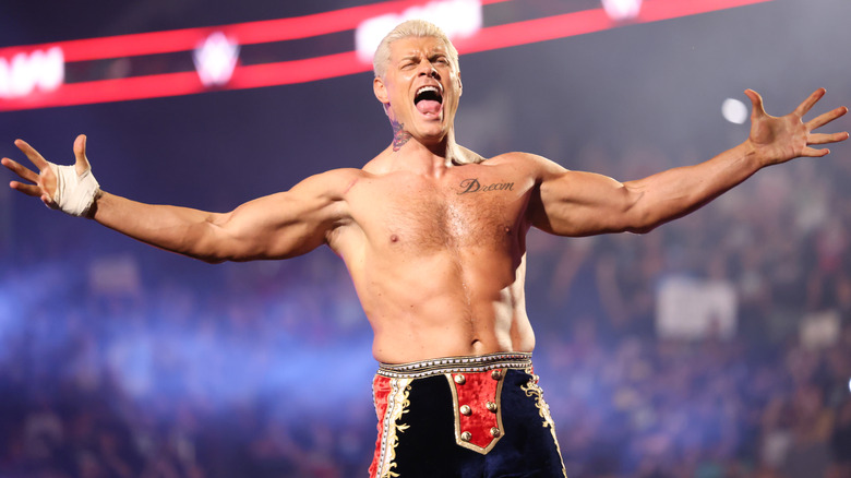 Cody Rhodes celebrating