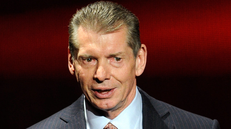 Vince McMahon glares
