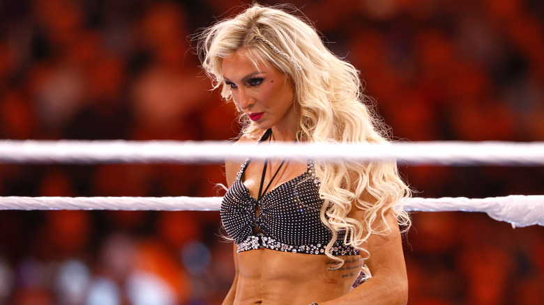 Charlotte Flair hones in on her opponent