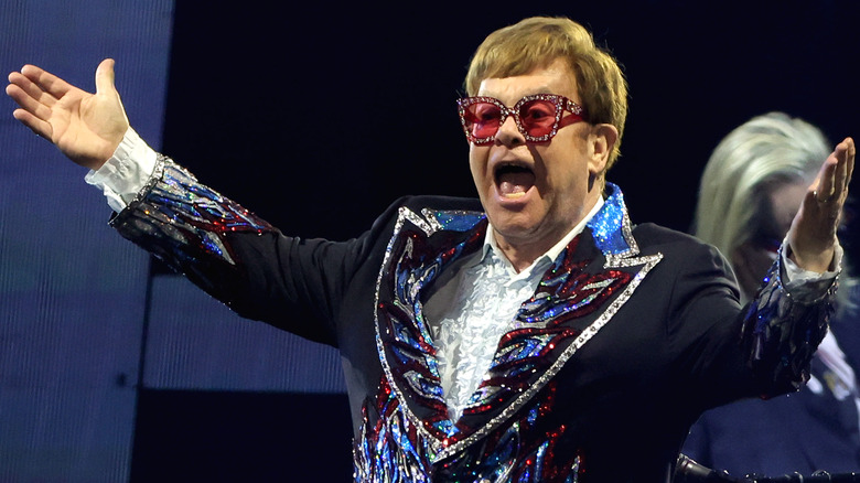 Elton John on stage