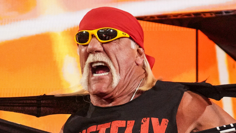 Hulk Hogan during his last Raw appearance