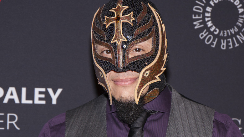 Rey Mysterio smiling