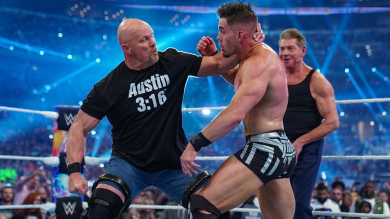 WrestleMania 38 Steve Austin & Austin Theory