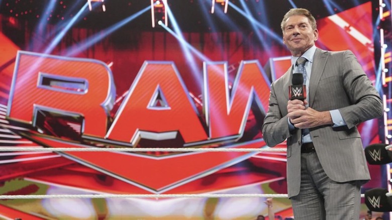 Vince McMahon on WWE Raw in 2022