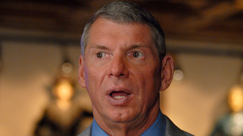 Vince McMahon with a shocked expression