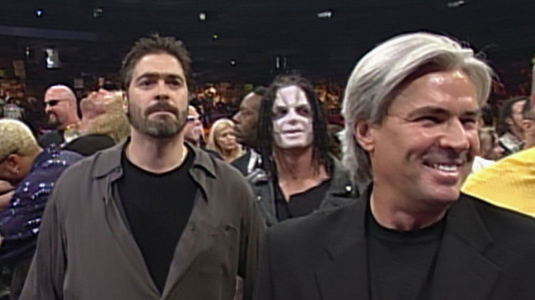 Vince Russo with Eric Bischoff in WCW