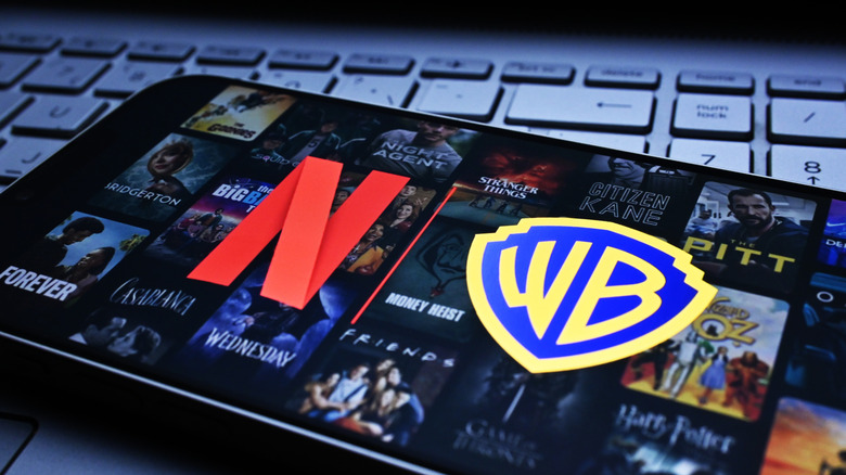 Netflix and Warner Bros. Discovery logos