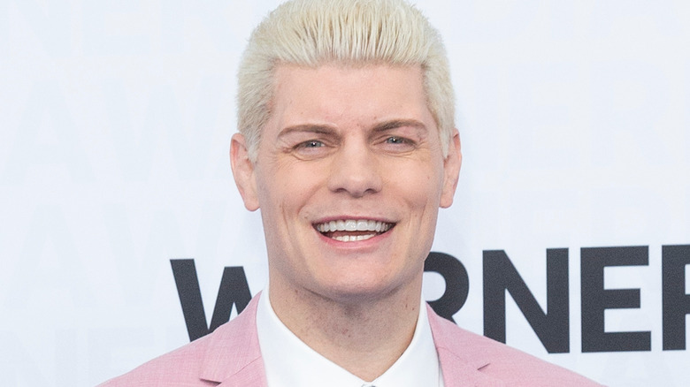 Cody Rhodes appears at a media event on behalf of AEW