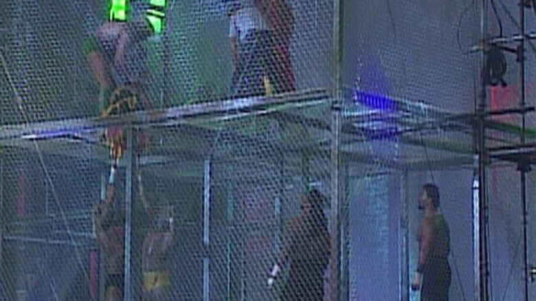 Scenes from the Triple Decker Doomsday Steel Cage Match