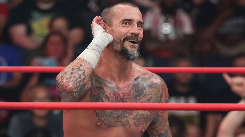 CM Punk Interacts With Fans At An AEW Show