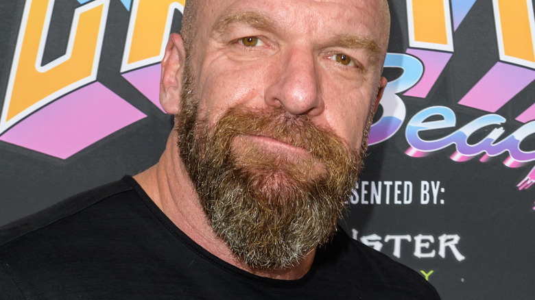 Paul "Triple H" Levesque tilts head