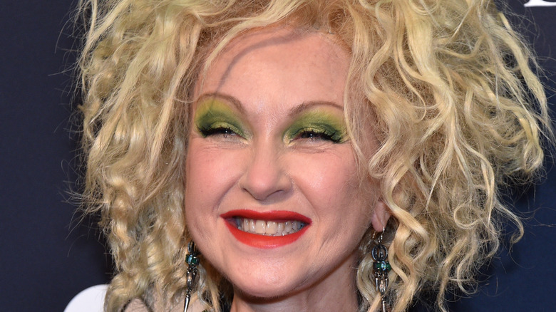 Cyndi Lauper on red carpet