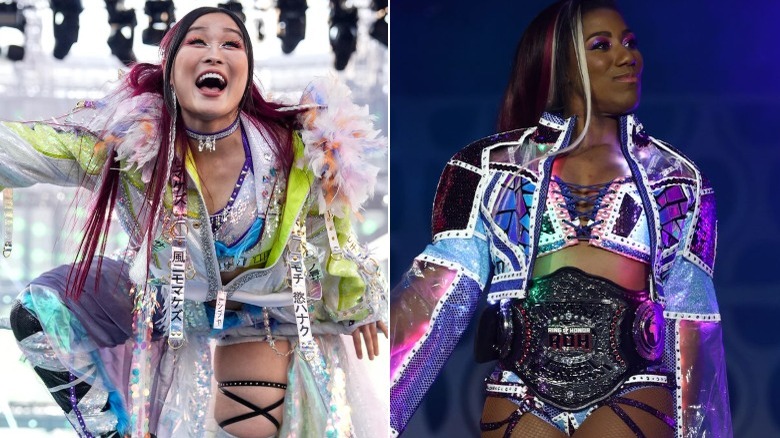 IYO SKY at WWE SummerSlam & Athena on "AEW Collision"