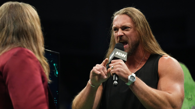 Big Bill cuts a promo on Chris Jericho in the ring during an episode of "AEW Dynamite."