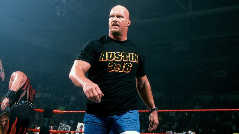 Steve Austin in the ring