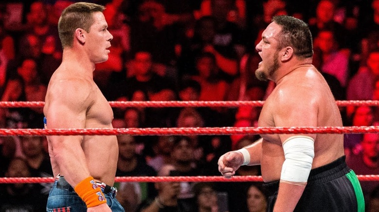 John Cena and Samoa Joe on WWE Raw