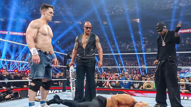 John Cena turns heel and joins The Rock and Travis Scott
