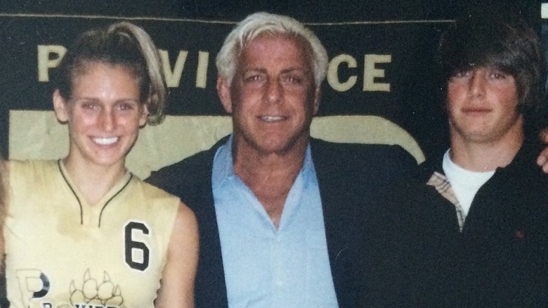 Charlotte Flair, Ric Flair, and Reed Flair