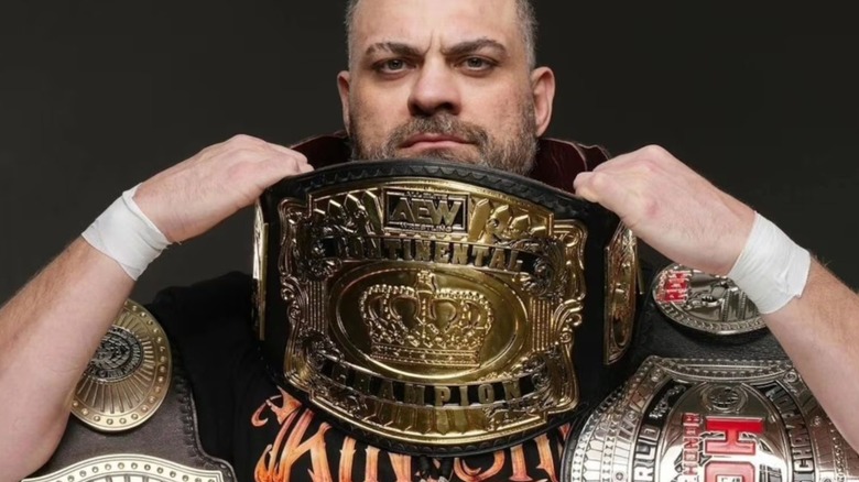 Eddie Kingston with the AEW Continental Championship