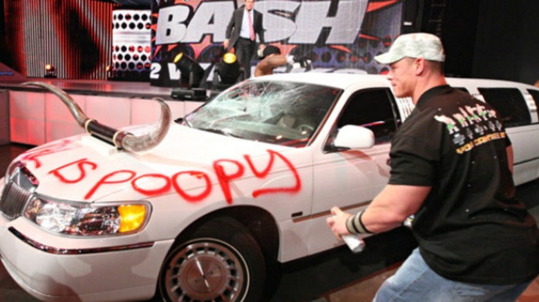 John Cena and JBL on WWE Raw in 2008