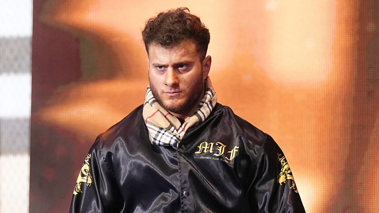 MJF making his way to the ring 