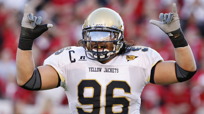 Joe Anoa'i AKA Roman Reigns as a Georgia Tech football player