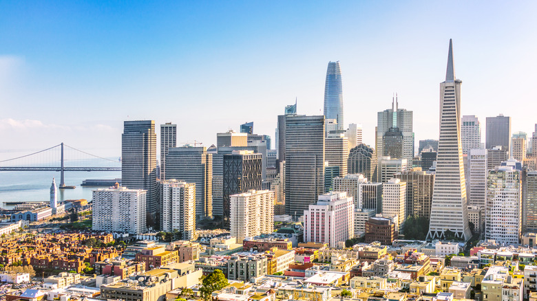 A shot of San Francisco, California