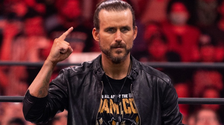 Adam Cole gets ready for the boom