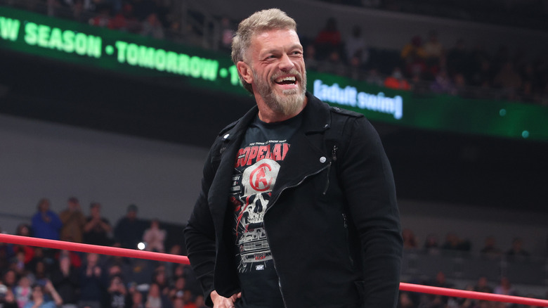 Adam Copeland laughing in AEW