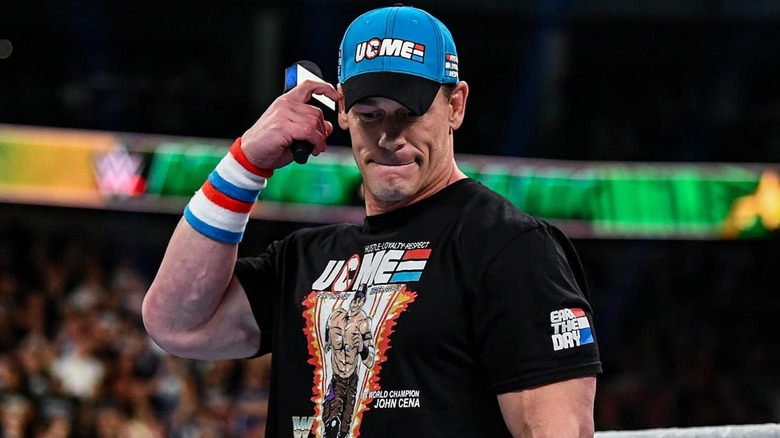 John Cena scratching his head