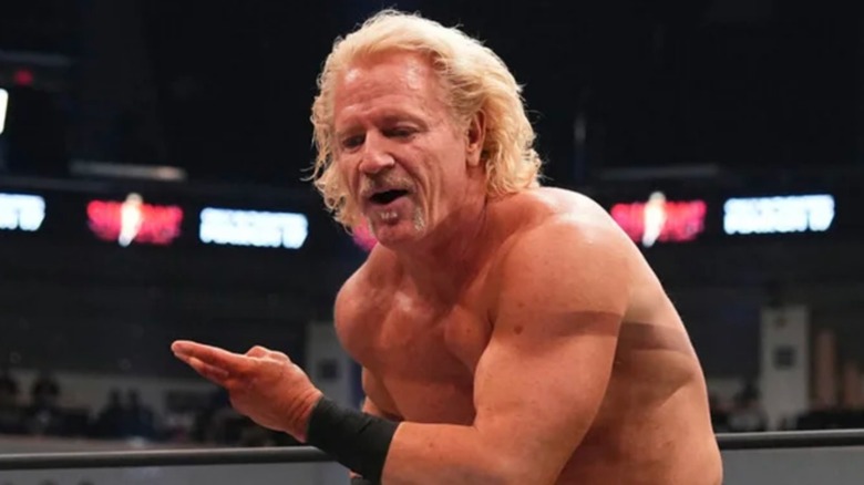Jeff Jarrett in the ring on AEW