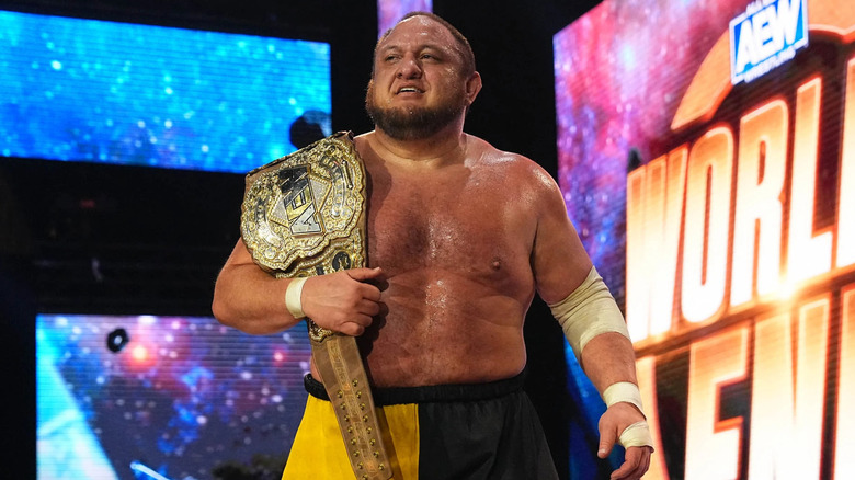 Samoa Joe smiling