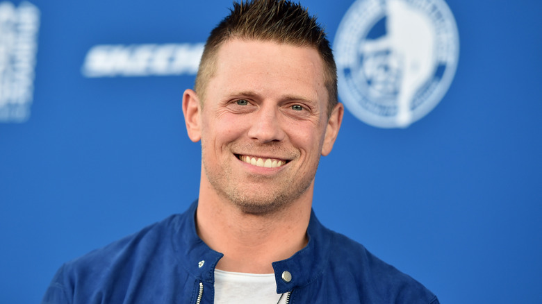 The Miz smiling