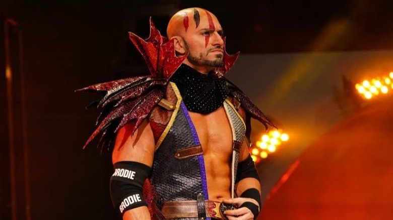 Brandon Cutler making his entrance 