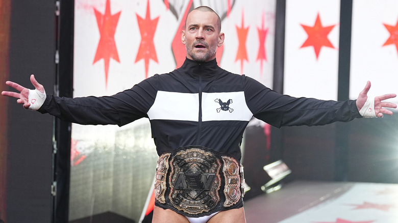 CM Punk makes his entrance at AEW All In