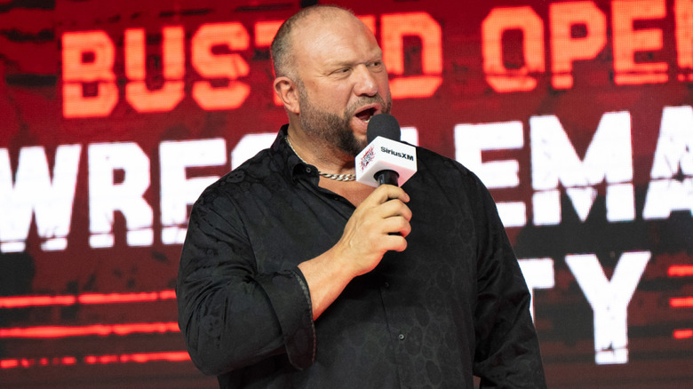 Bully Ray talking at a Busted Open event