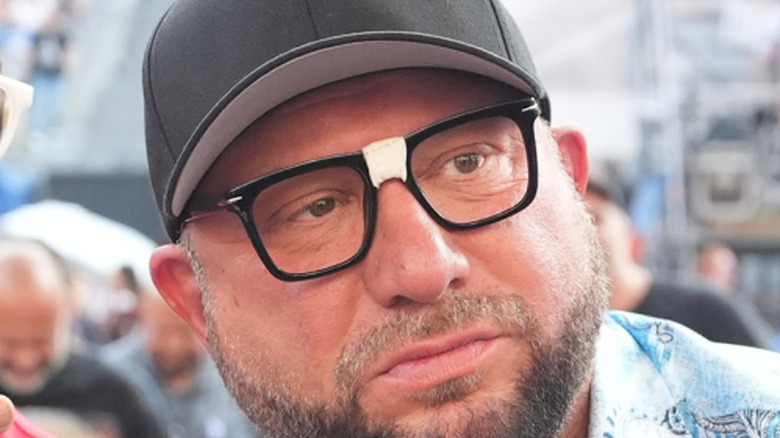 bully ray sitting ringside at wrestlemania