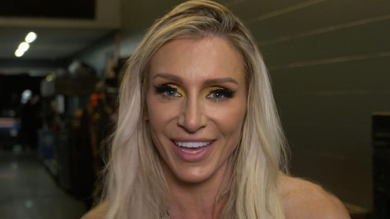 Charlotte Flair smiling