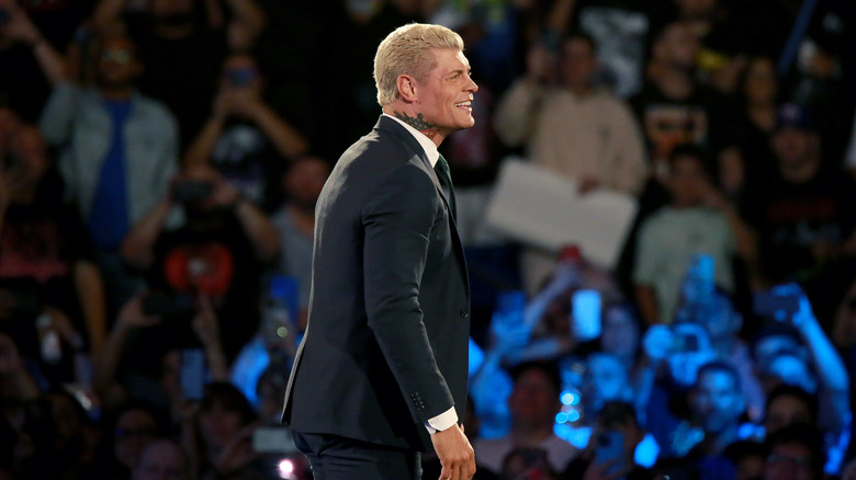 Cody Rhodes smiles for the crowd