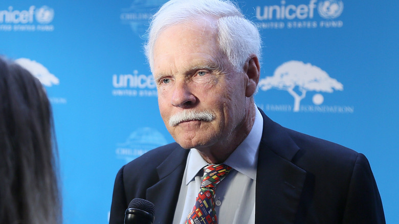 "Billionaire" Ted Turner being interviewed