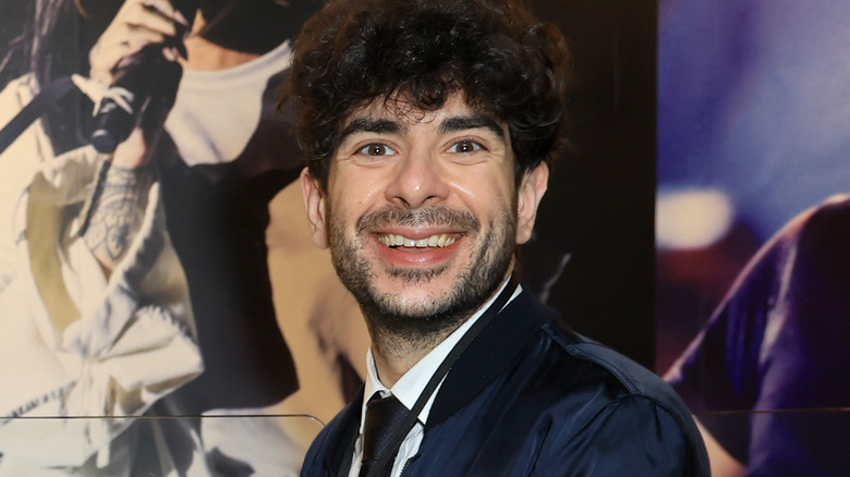 Tony Khan smiling