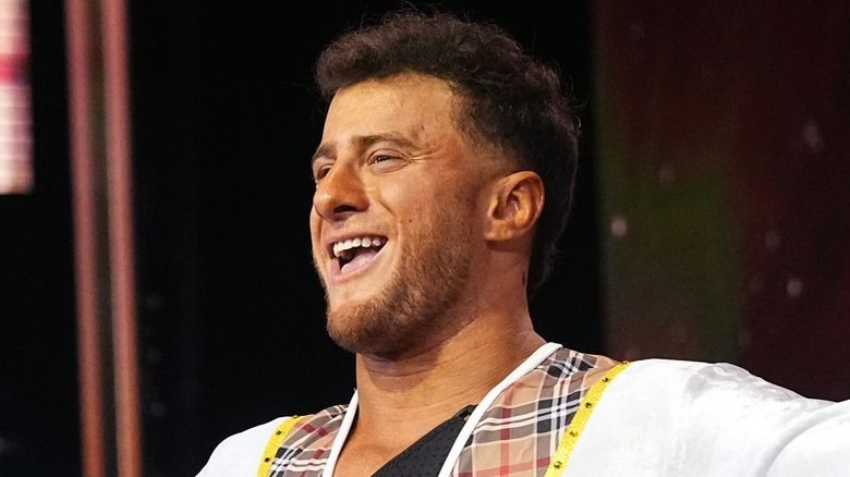 MJF smirking