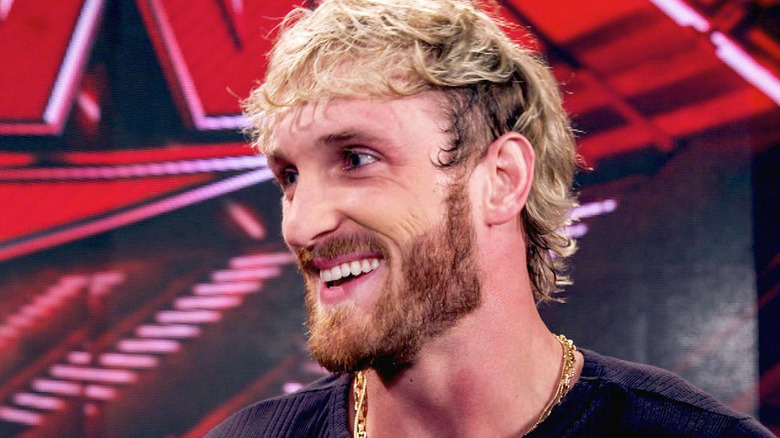 Logan Paul appearing on "WWE Raw"
