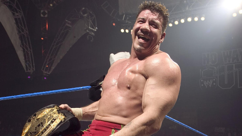 Eddie Guerrero winning the WWE Championship at WWE No Way Out 2004